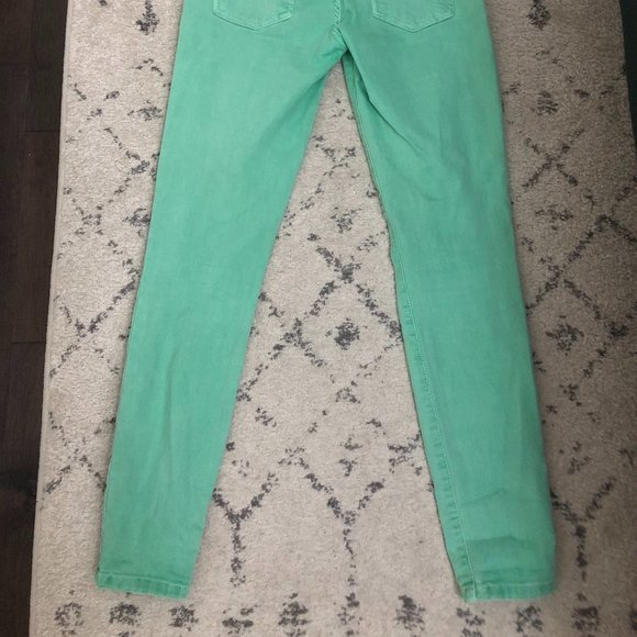Current Elliott The Ankle Skinny Denim Pond Green - Picture 3 of 4